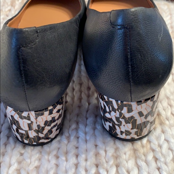 Soft black leather elegant shoe mother of Pearl - Picture 3 of 7